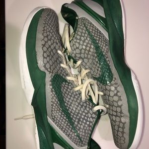 Kobe 6 team shoes(dark green + gray)